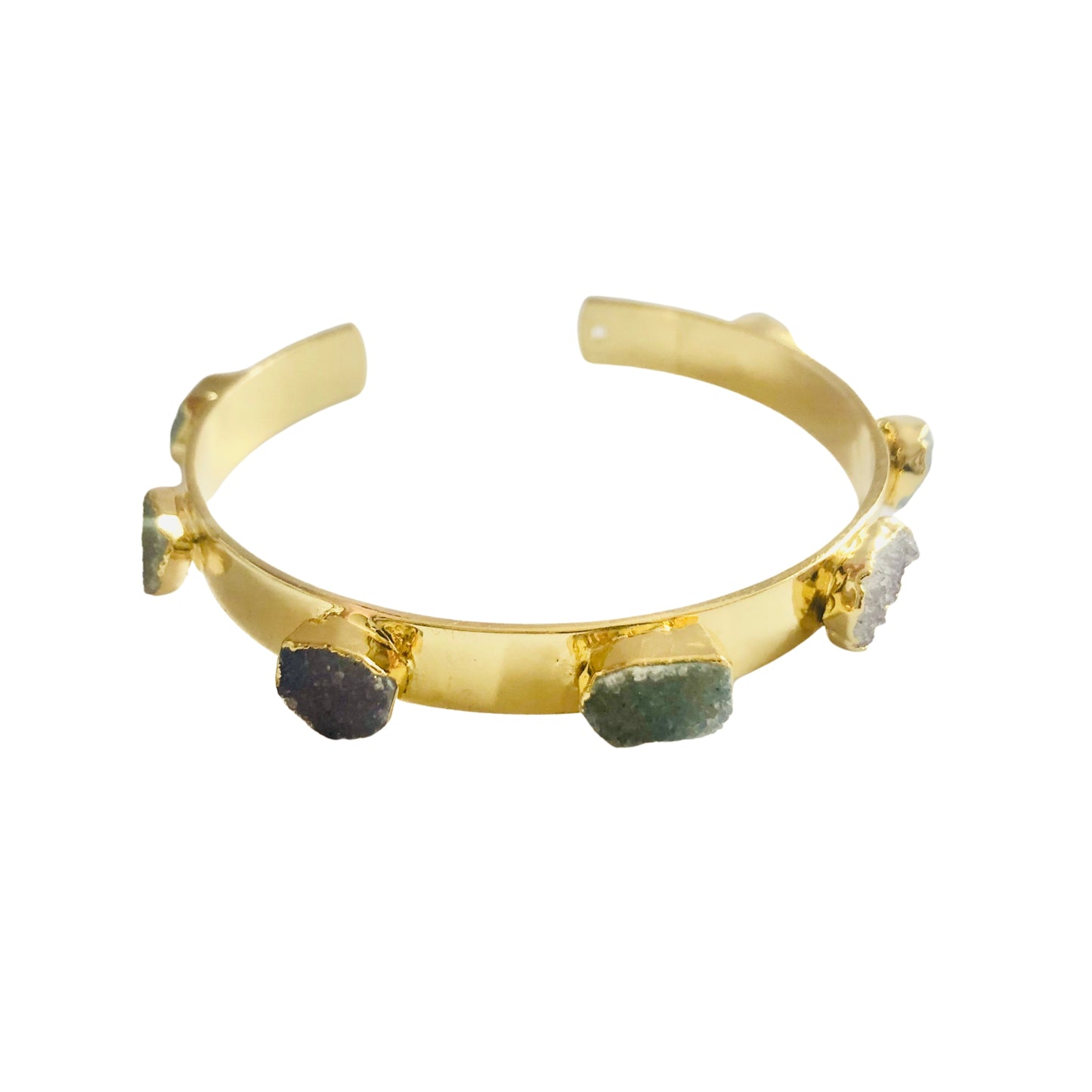 Druzy Agate Multi Colour Statement Bangle