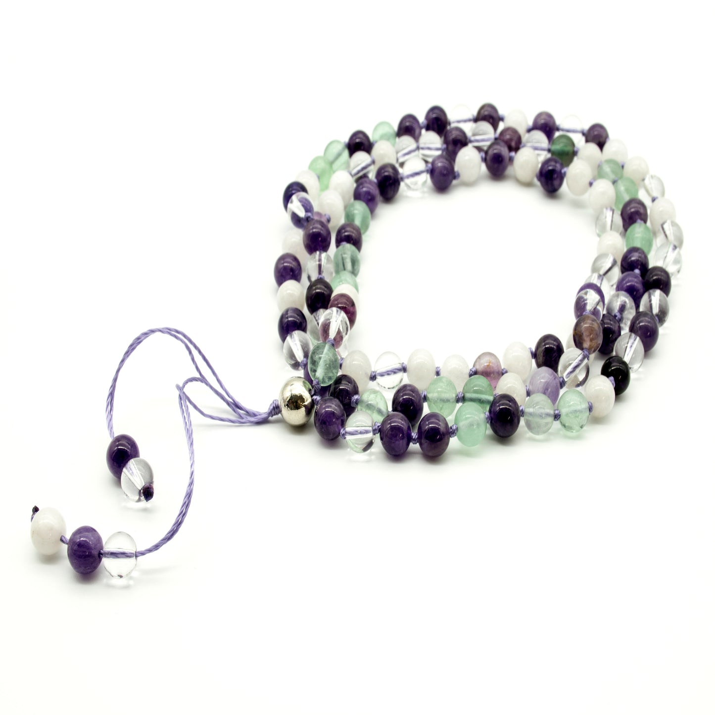 Clarity & Insight 108 Mala Gemstone Necklace