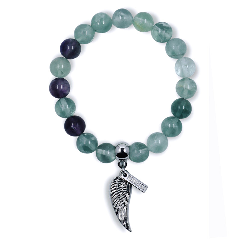 Fluorite Gemstone Charm Bracelet