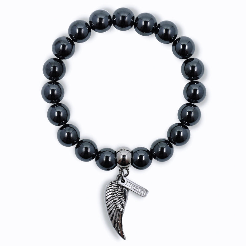 Hematite Gemstone Charm Bracelet