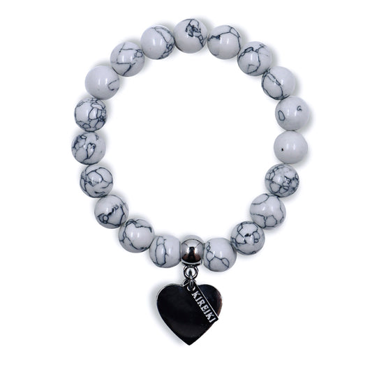 Howlite Gemstone Charm Bracelet