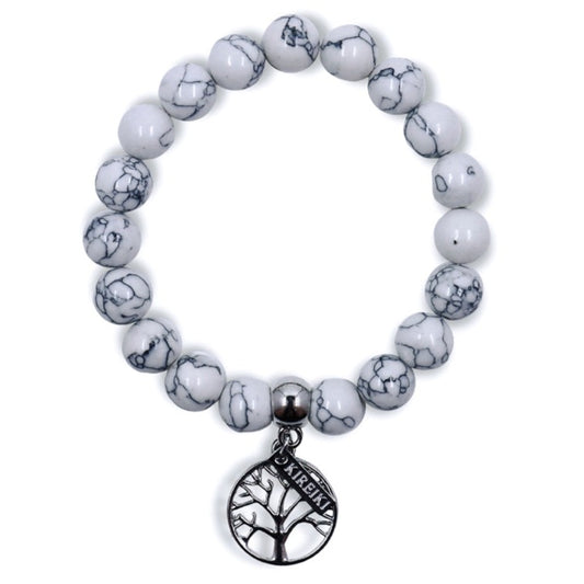 Howlite Gemstone Charm Bracelet