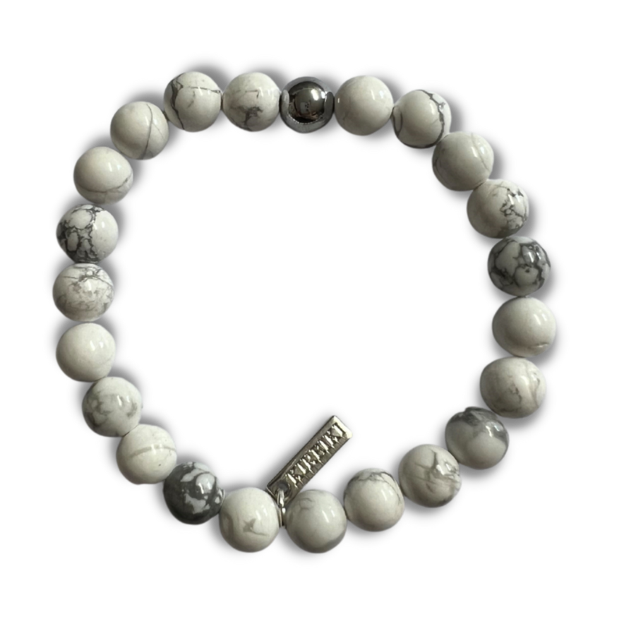 Howlite Gemstone Manifest Bracelet Kireiki