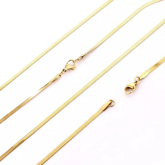 18k Gold Plated Snake Chain Necklace