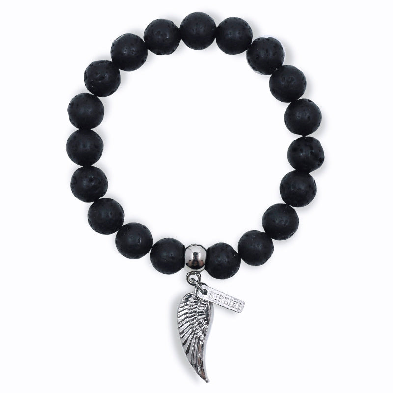 Lava Aromatherapy Gemstone Charm Bracelet