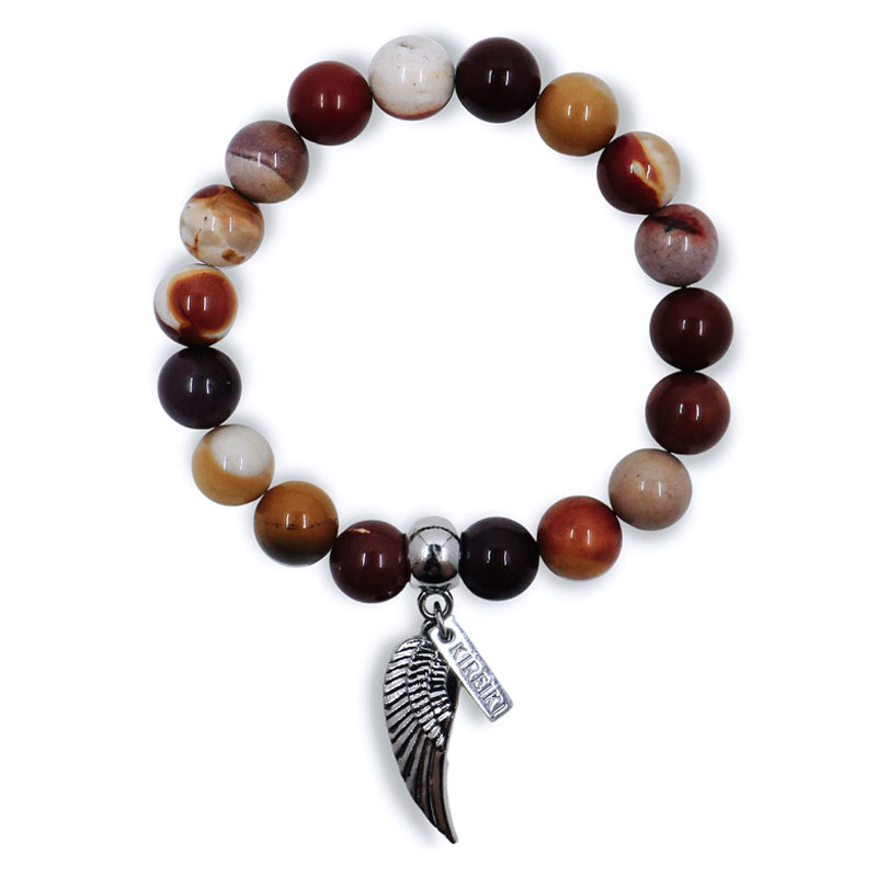 Mookaite Gemstone Charm Bracelet