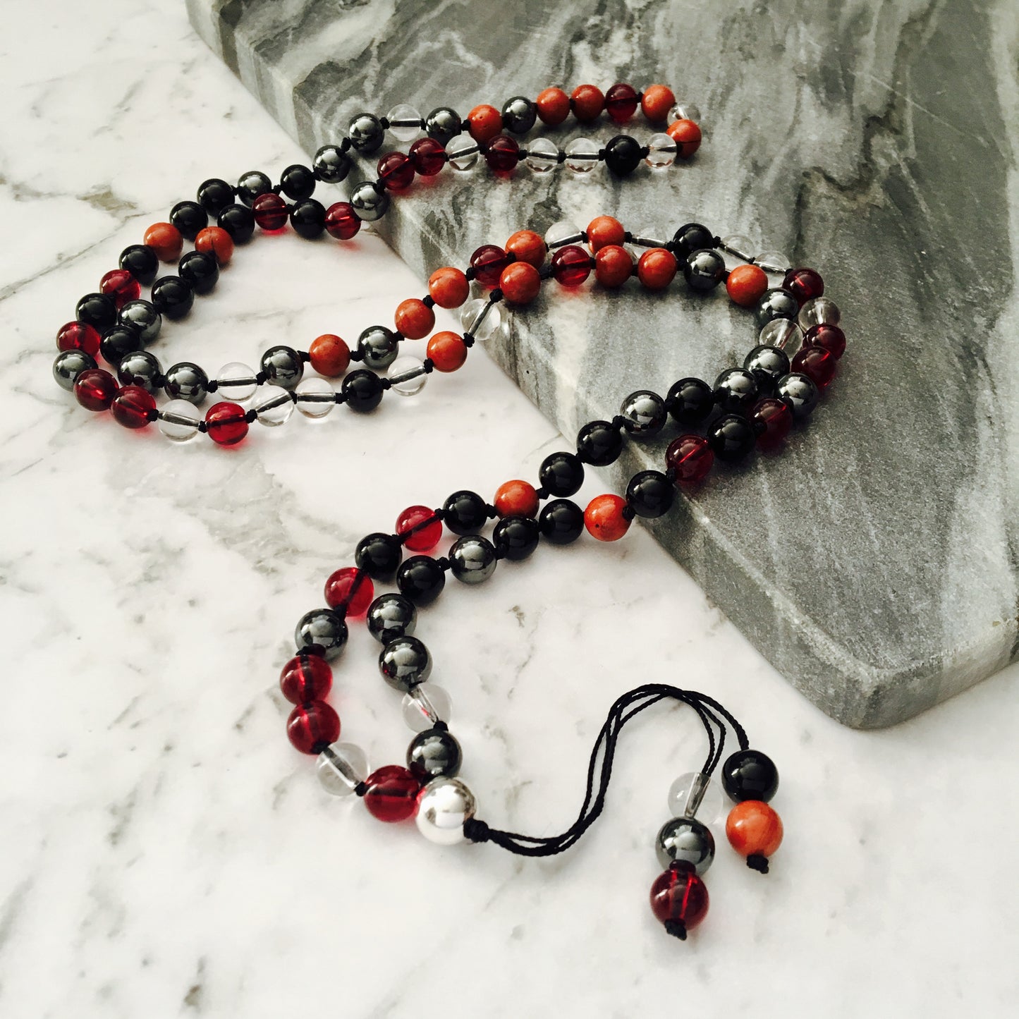 Centre & Ground 108 Mala Gemstone Necklace