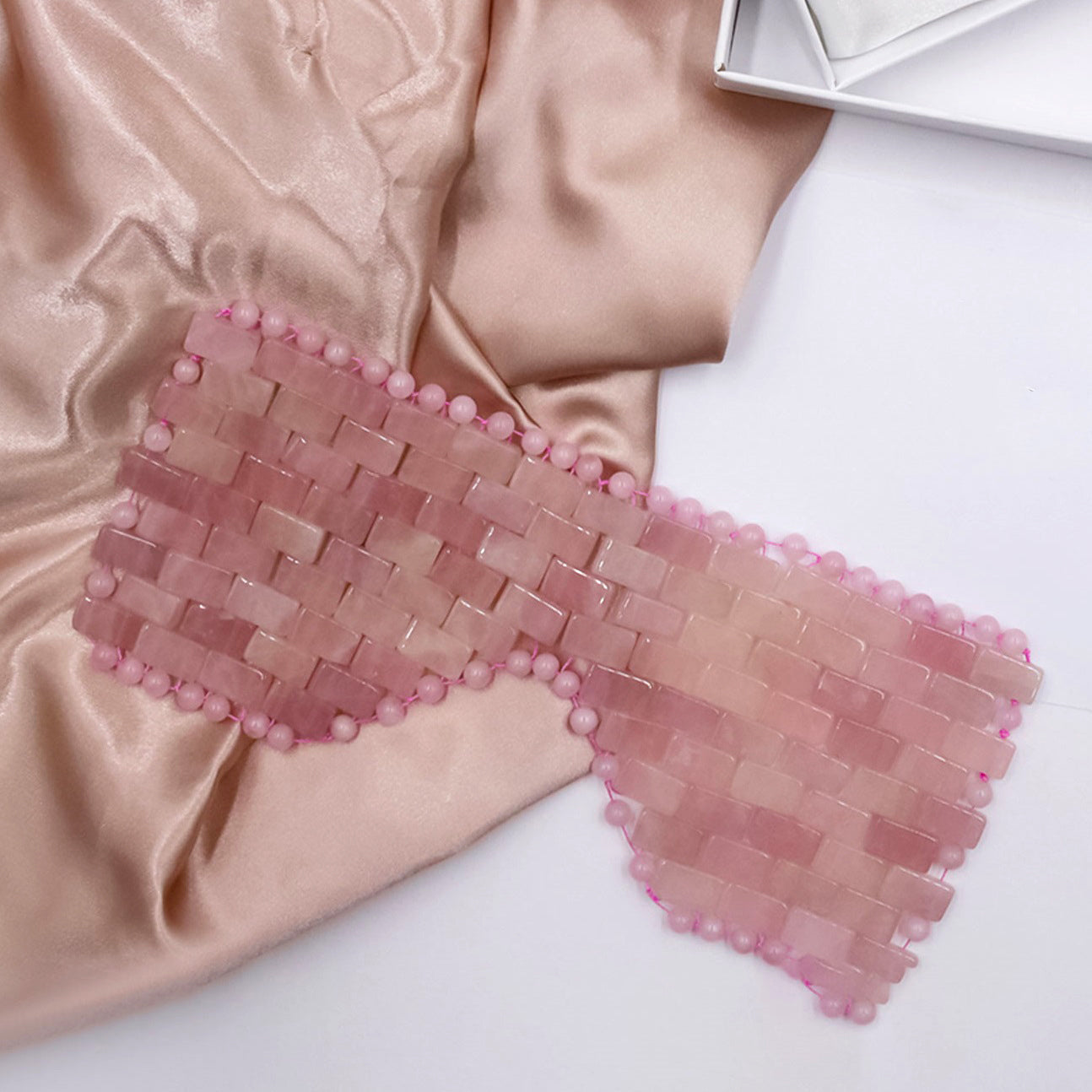 Rose Quartz Gemstone Eye Mask