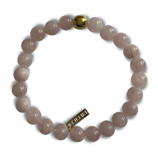 Rose Quartz Gemstone Manifest Bracelet