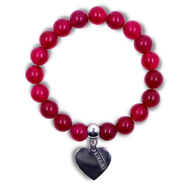 Ruby Gemstone Charm Bracelet