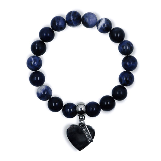 Sodalite Gemstone Charm Bracelet