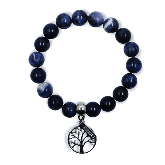 Sodalite Gemstone Charm Bracelet