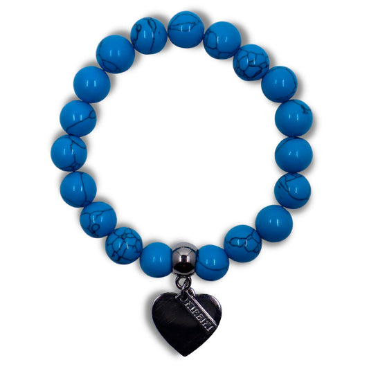 Turquoise Gemstone Protection Charm Bracelet