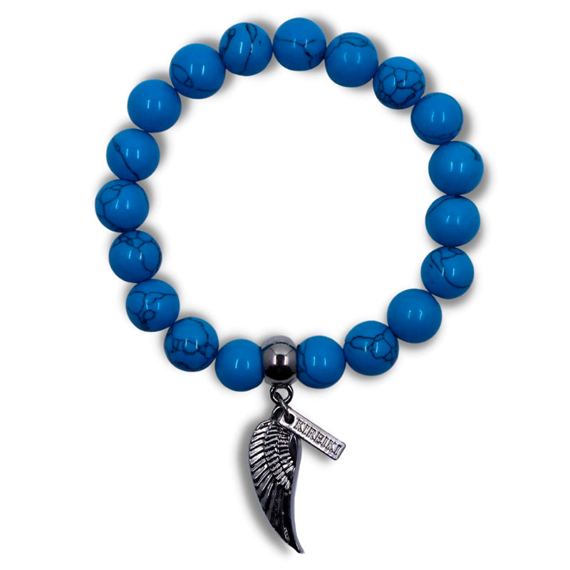 Turquoise Gemstone Protection Charm Bracelet