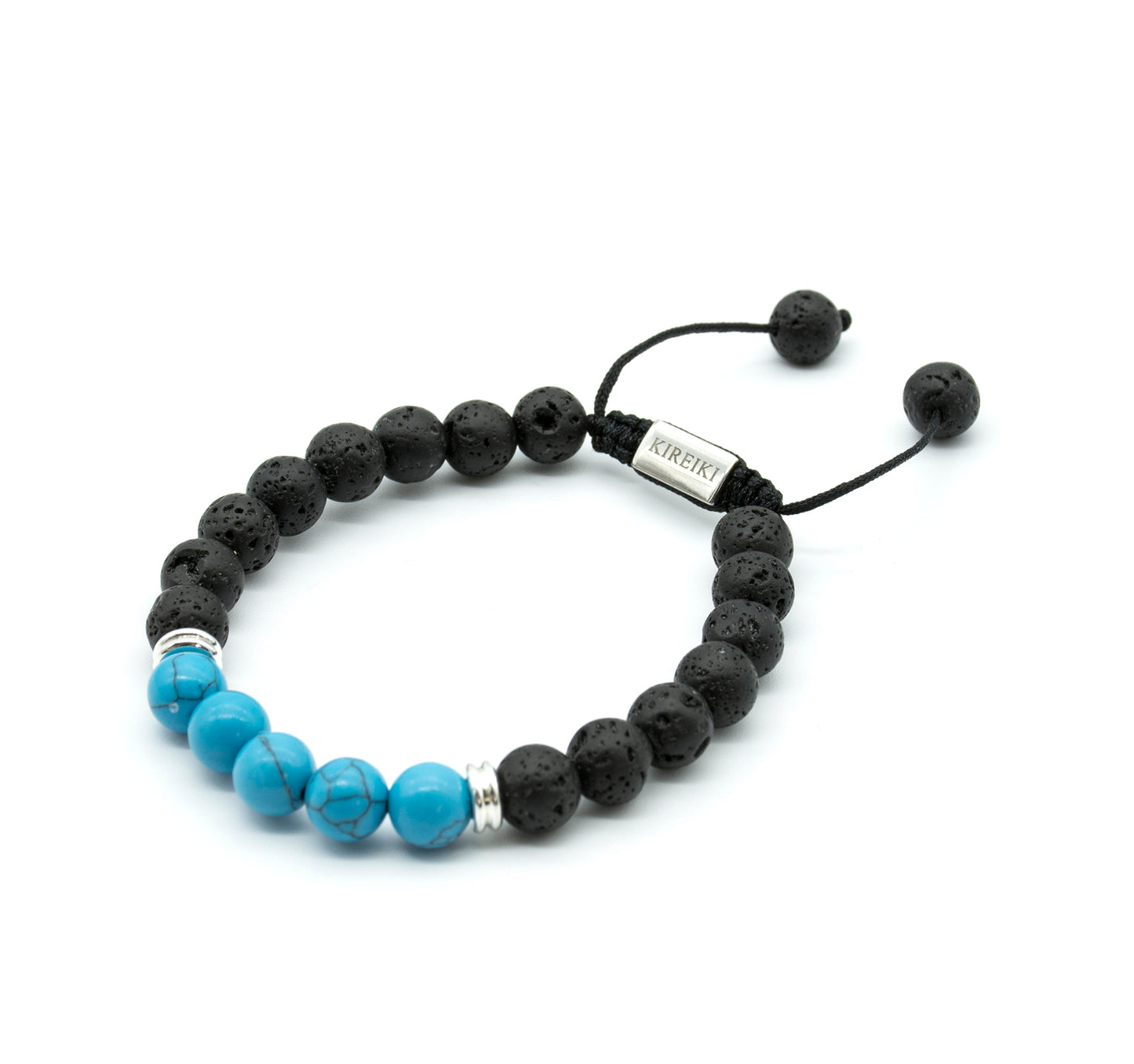 Turquoise (Throat) Lava Gemstone Bracelet