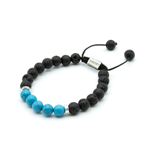 Turquoise (Throat) Lava Gemstone Bracelet