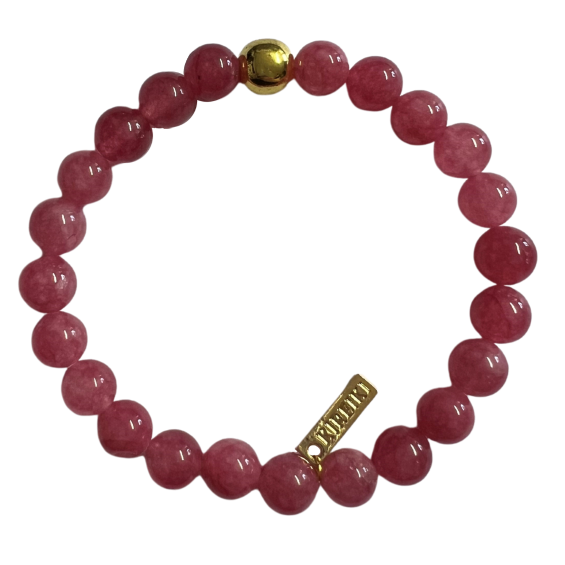 Cherry Quartz Gemstone Manifest Bracelet