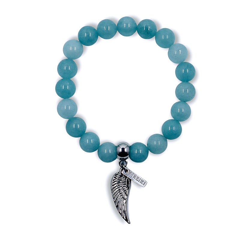 Aquamarine Gemstone Charm Bracelet