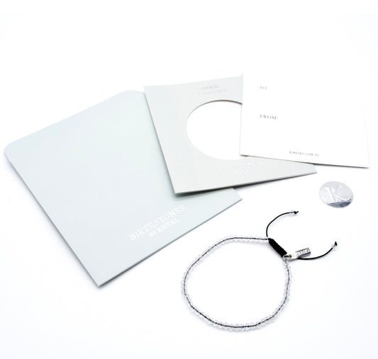 April Birthstone Gemstone Bracelet