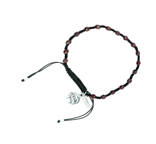 Aquarius Zodiac Gemstone Bracelet