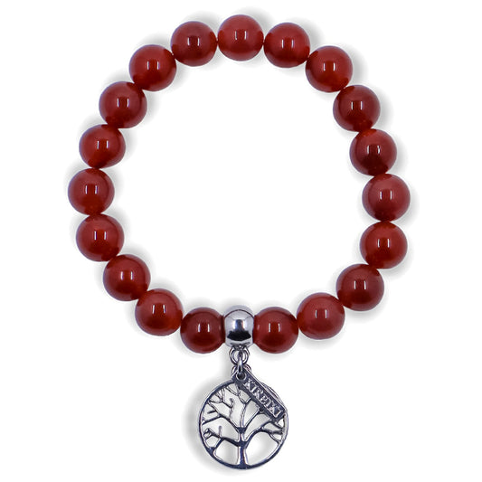 Carnelian Gemstone Fertility Charm Bracelet