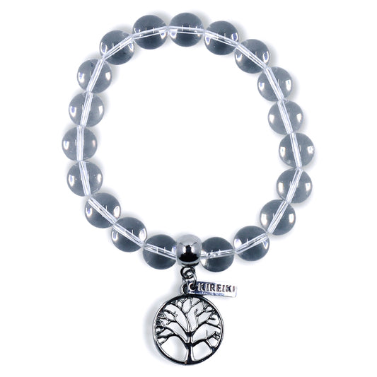 Clear Quartz Gemstone Charm Bracelet