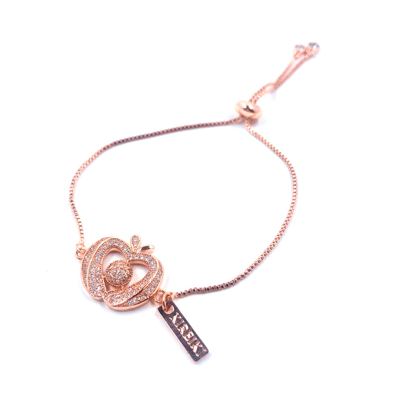 Apple Love Charm Copper Bracelet