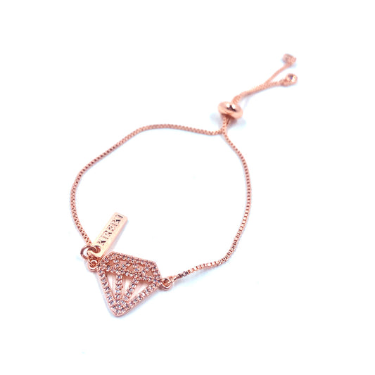 Diamond Love Charm Copper Bracelet