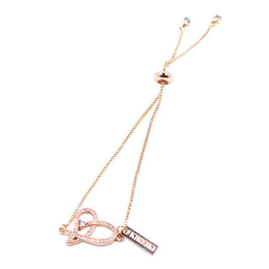 Bottom of my Heart Charm Copper Bracelet