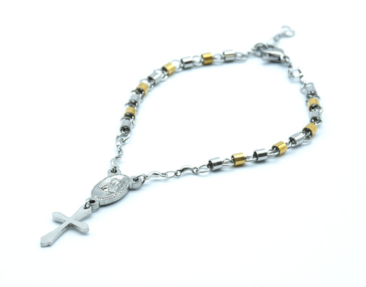 Cross Rosary Bracelet