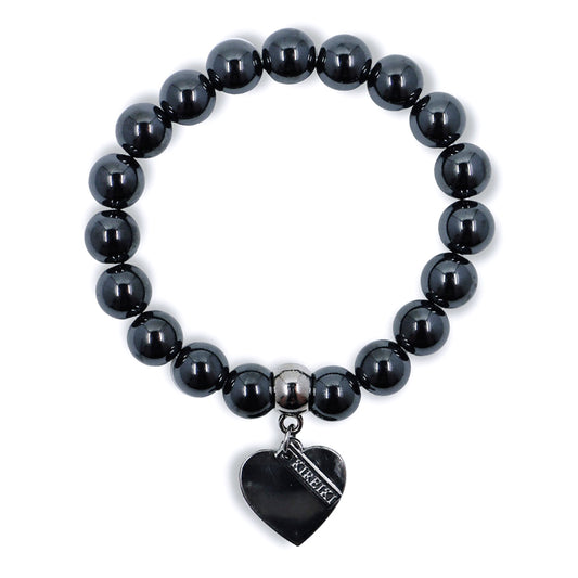 Hematite Gemstone Charm Bracelet