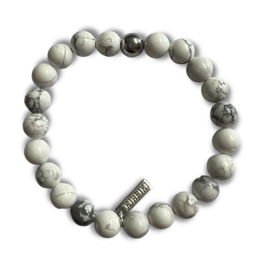 Howlite Gemstone Manifest Bracelet