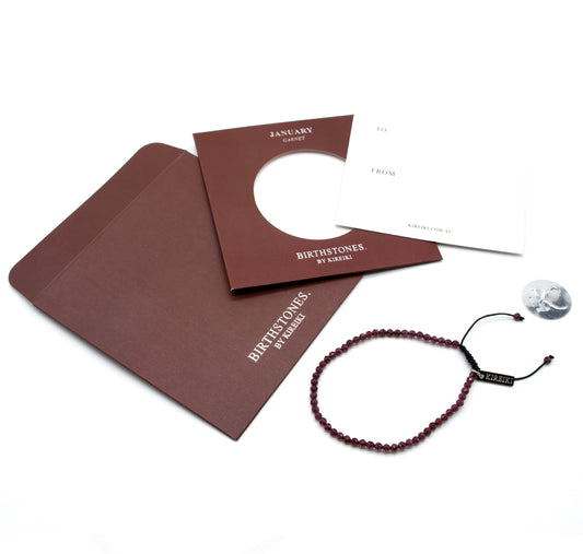 January Birthstone Gemstone Bracelet