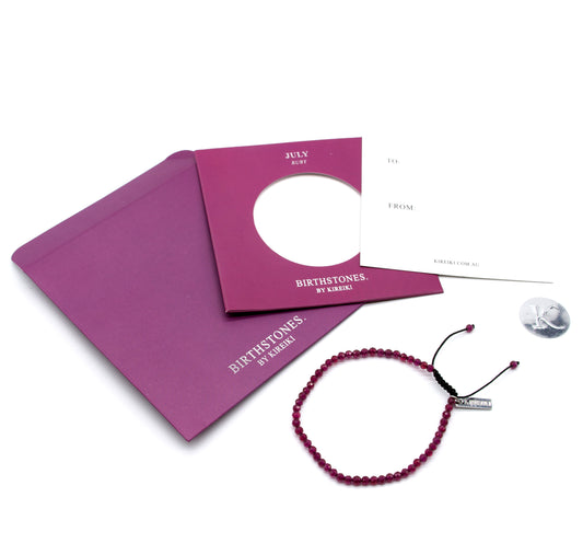 July Birthstone Gemstone Bracelet