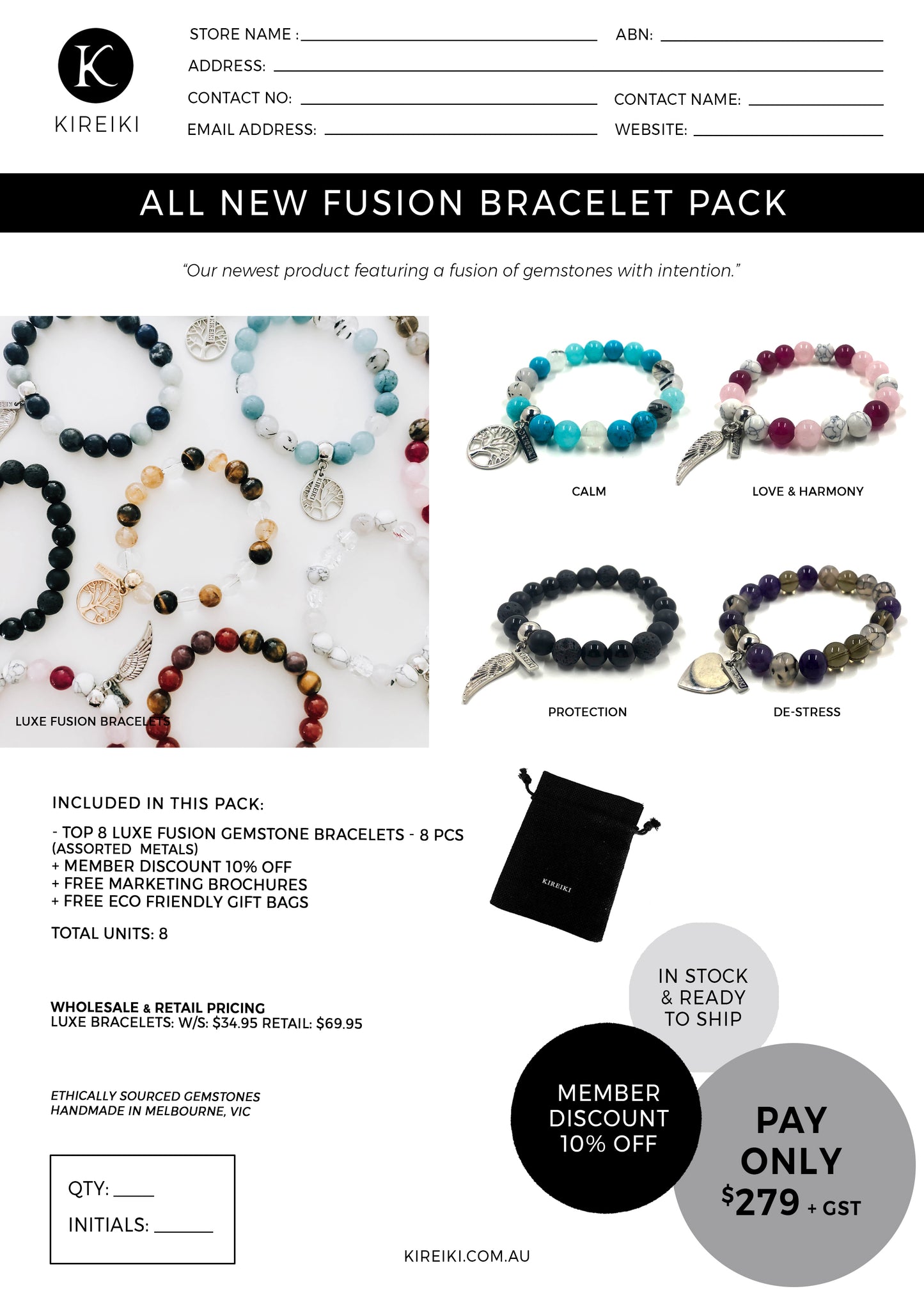 Luxe Fusion Gemstone Bracelet Pack