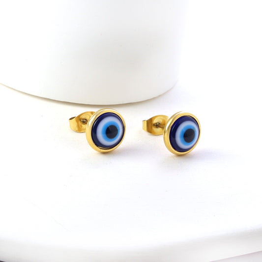 Evil Eye Protection Stud Earrings