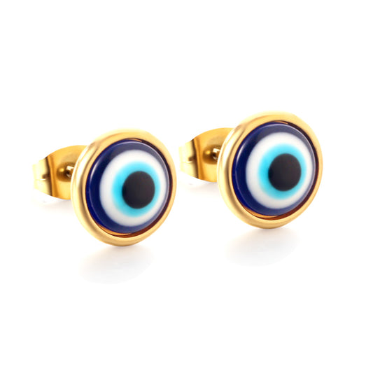 Evil Eye Protection Stud Earrings