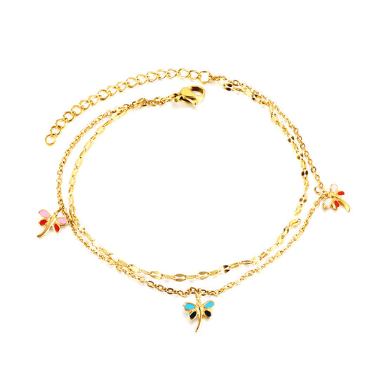 Butterfly Charm Anklet