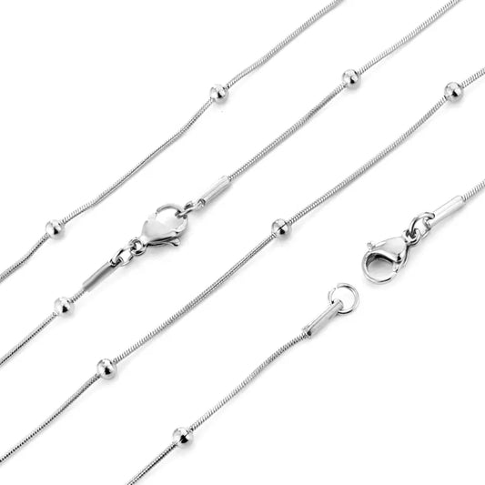 Silver Ball Chain Necklace