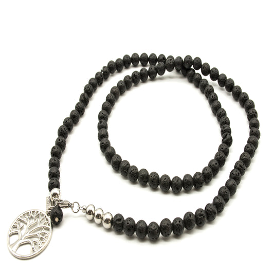 Lava Aromatherapy Gemstone Necklace