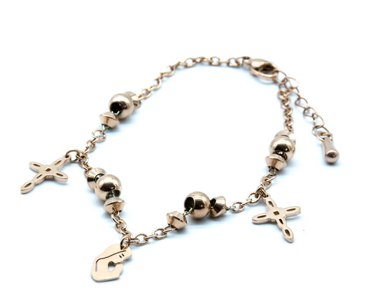 Mary Cross Rosary Bracelet