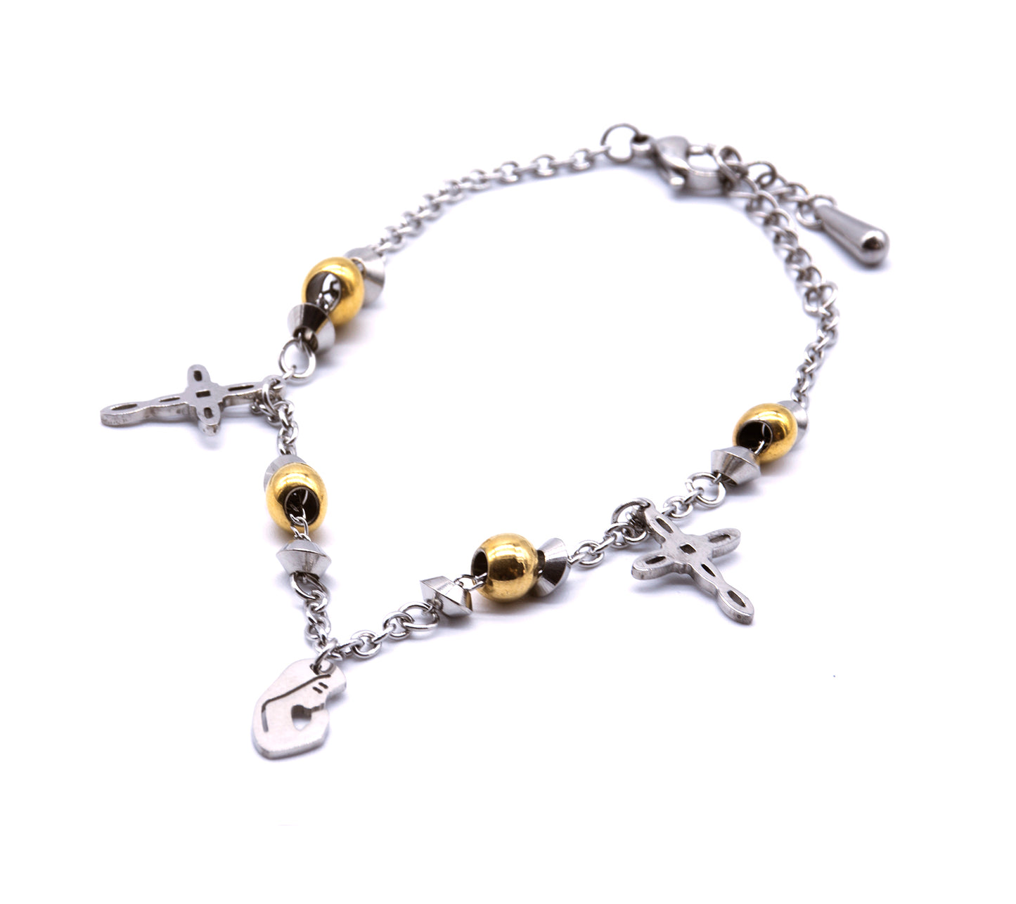 Mary Cross Rosary Bracelet