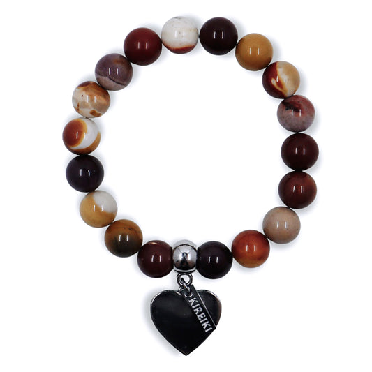 Mookaite Gemstone Charm Bracelet