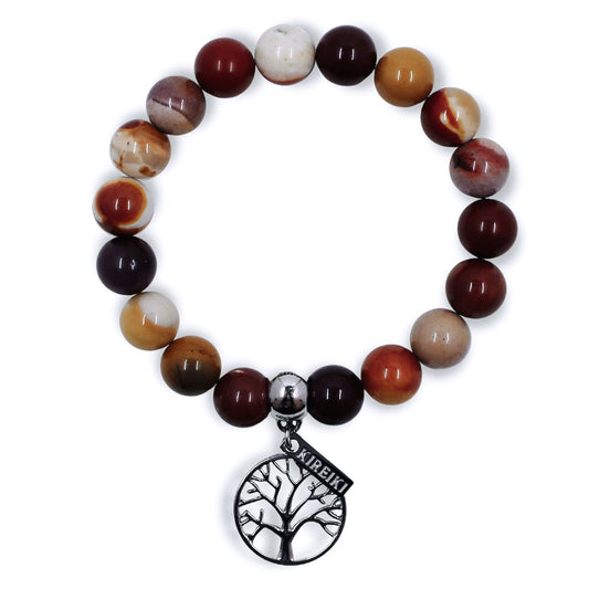 Mookaite Gemstone Charm Bracelet