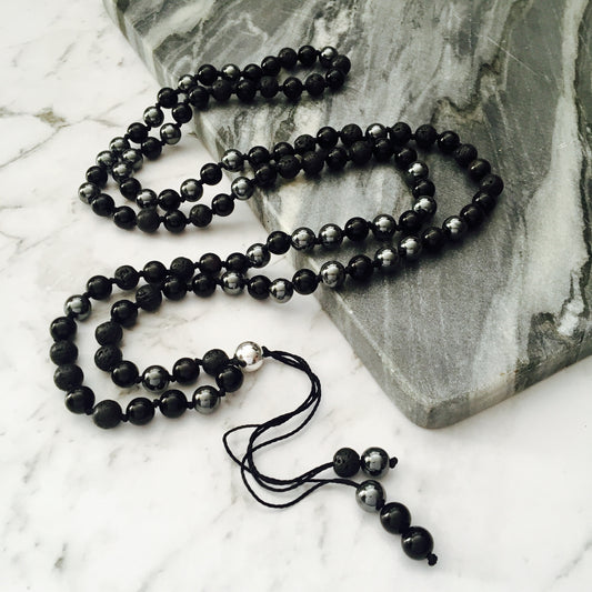 Purify & Protect 108 Mala Gemstone Necklace