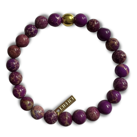 Purple Jasper Gemstone Manifest Bracelet