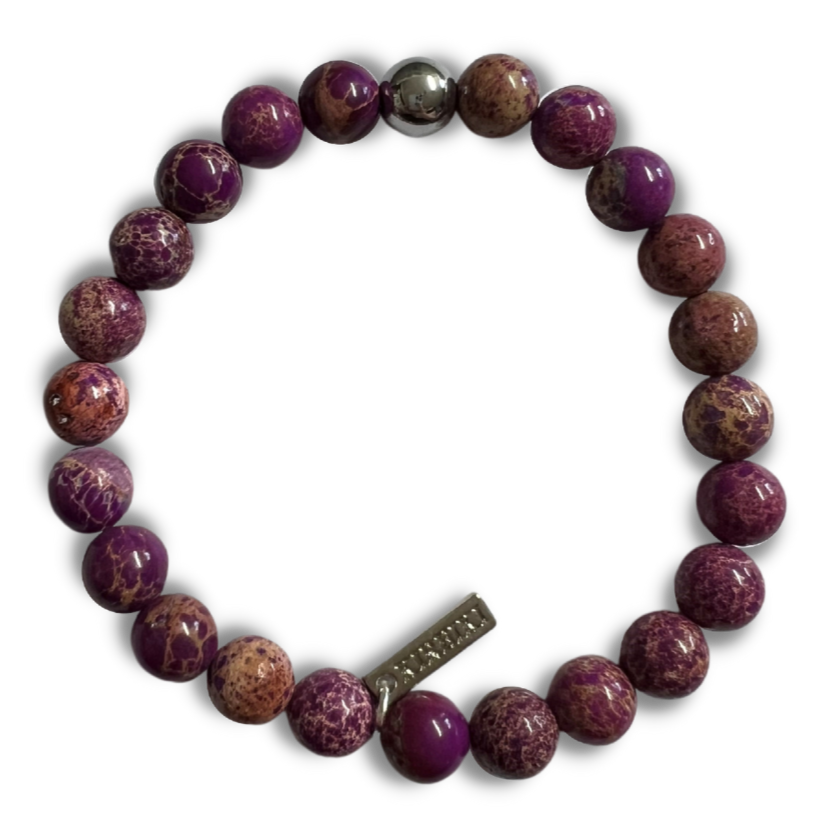 Purple Jasper Gemstone Manifest Bracelet