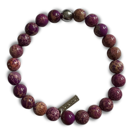 Purple Jasper Gemstone Manifest Bracelet