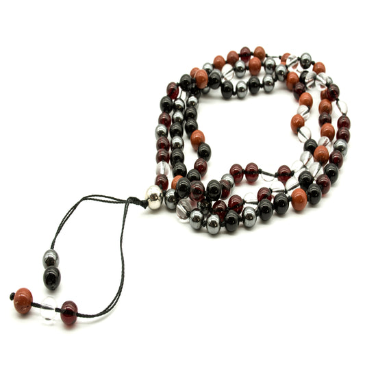 Centre & Ground 108 Mala Gemstone Necklace