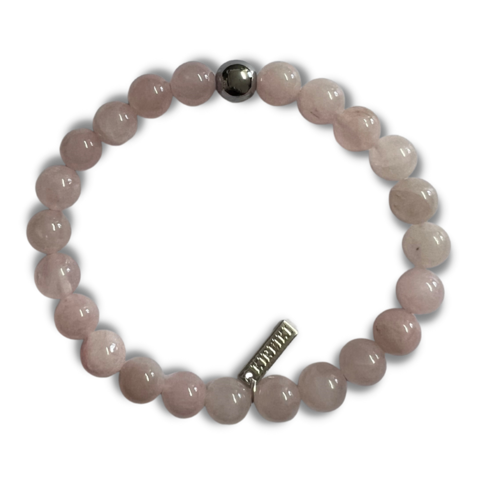 Rose Quartz Gemstone Manifest Bracelet